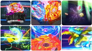 Beyblade Burst Surge  All Tag Special Moves [upl. by Ellehcram]