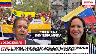 Protestas masivas en Venezuela y mundo hoy convocadas por María Corina Machado y Edmundo González [upl. by Elletsyrk]