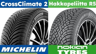 Michelin CrossClimate 2 vs Nokian Hakkapeliitta R5 [upl. by Tracey]