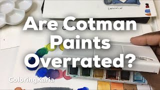 Cotman Watercolor Review and lots of comparison charts [upl. by Lemhar]