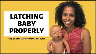 Proper Latch When Breastfeeding  Easy Steps To Latching Baby Properly [upl. by Naveb]