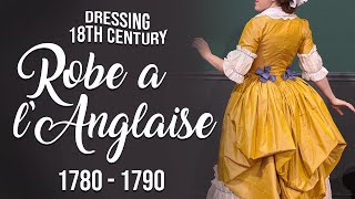 How to Dress in an 18th Century Robe a lAnglaise  Italian Gown [upl. by Philips47]