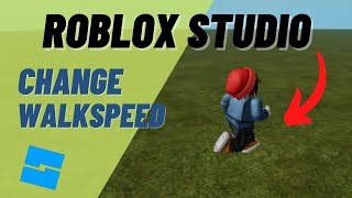 Roblox Studio How to Change Walk Speed Change Player Walking Speed [upl. by Lyrahc359]