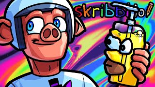 Skribblio Funny Moments  Sarks First Skribblio Game [upl. by Hgielrebma]