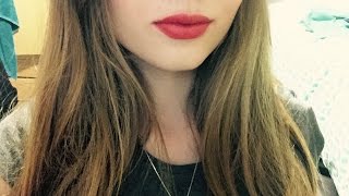 ASMR LipglossLipstick Tryon Close up whisper mouth sounds kiss [upl. by Ahsetan]