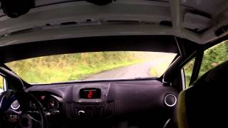 Todds Leap Ulster Rally 2013 Jon Armstrong  Karl Atkinson Stage 2 Fastest BRC [upl. by Nailimixam]