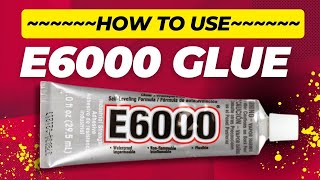 How To Use E6000 Glue For Jewelry And Crafts Tips And Tricks [upl. by Noicnecsa]