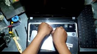 how to replace keyboard hp pavilion g4 cara ganti keyboard laptop hp pavilion g4 [upl. by Dej665]