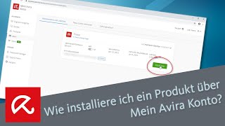 Wie installiere ich ein Produkt über Mein Avira Konto [upl. by Diane]