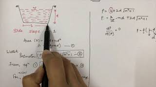 Hydraulically Efficient Trapezoidal Channel Section [upl. by Yeorgi]