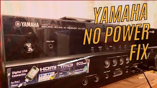 Yamaha receiver no powerNot turning onEasy fixrxv seriesrxv373power on problem [upl. by Veator606]