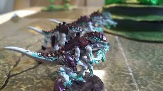 Solohammer Tyranids vs Dark Eldar 450pts Warhammer 40k 3rd edition [upl. by Asirb]