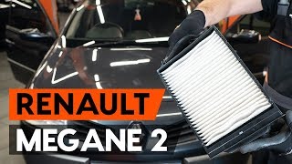 How to change pollen filter  cabin filter on RENAULT MEGANE 2 LM TUTORIAL AUTODOC [upl. by Kciv]