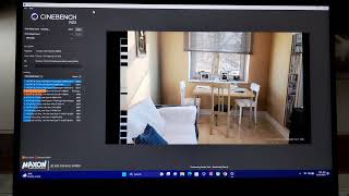 Intel I911980hk in Cinebench r23 Test laptop [upl. by Halehs]