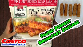 Jones Fully Cooked Pork Sausage  Costco Product Review [upl. by Ruel408]