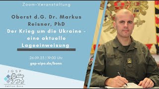 Oberst dG Dr Markus Reisner zur aktuellen Lage in der Ukraine [upl. by Atsed]