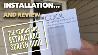 Installation and review of the Genius Cool Retractable Screen Door [upl. by Natsud]