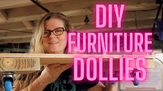 DIY Wood Furniture Dollies  Furniture Flippers  BONUS VIDEO [upl. by Kamillah]