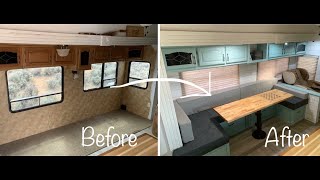 DIY RV Dining Area Makeover [upl. by Ardine]