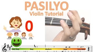 SunKissed Lola  Pasilyo sheet music and easy violin tutorial [upl. by Nail176]