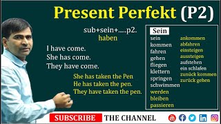 Present Perfekt P2  German Grammar A2  Learn German [upl. by Ahoufe]