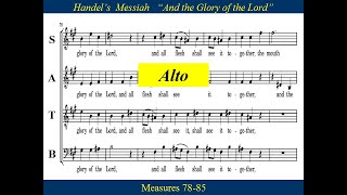 4 Handel Messiah Part 1  And The Glory  Alto [upl. by Barger]