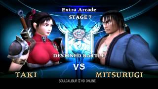 Soul Calibur 2  Taki arcade mode [upl. by Cristian]