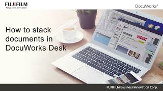 How to stack documents in DocuWorks Desk [upl. by Eliathan]
