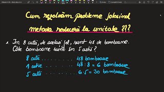 Metoda reducerii la unitate Clasa a 5a Probleme si TeorieInvata Matematica Usor Scoala Online [upl. by Emiolhs974]