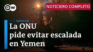 DW Noticias del 11 de enero Los hutíes desafían a EE UU y al Reino Unido Noticiero completo [upl. by Ada]