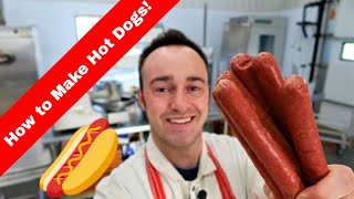 How to Make Beef Hot Dogs How to Make Hot Dogs at Home [upl. by Emearg]