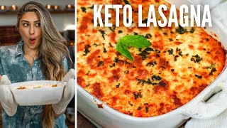 BEST KETO LASAGNA RECIPE How to make Zucchini Noodle Keto Lasagna Easy amp Low Carb Recipe for Keto [upl. by Edwyna548]