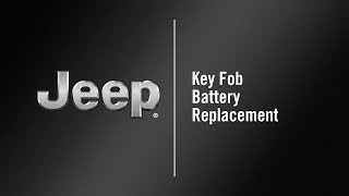 Key Fob Battery Replacement  How To  2020 Jeep Wrangler [upl. by Eta146]