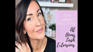 At Home Lash Extensions Tutorial How I Apply Lashify to Last a Week [upl. by Aikim339]