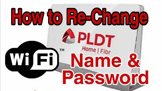 Magpalit Ulit ng Wifi Name and Password  PLDT Home Fibr 2024 [upl. by Adnulahs]