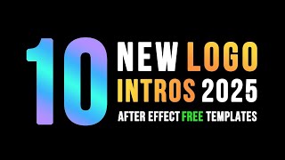 10 New Logo Intro After Effects Template Free Download For 2025 [upl. by Ellinet15]