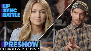 Gigi Hadid vs Tyler Posey Preshow  Lip Sync Battle [upl. by Kinny947]