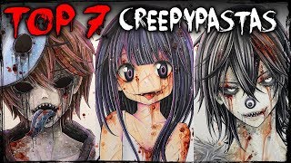 TOP 7 Creepypastas Drawing  Story Compilation The Rake Eyeless Jack Zalgo  More [upl. by Woolley]