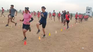 Police Bharti Workout Sahyadri Career Academy Baramati [upl. by Trilly]