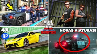 NOVA ATUALIZAÃ‡ÃƒO NO GTA 5  2 NOVOS VEÃCULOS DE POLICIA BONUS 4X E NOVIDADES SEMANAIS [upl. by Petronille]