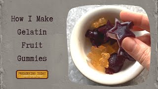 How I Make Gelatin Fruit Gummies [upl. by Iroak]