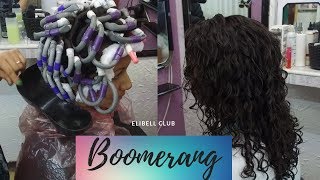 Permanente con BoomerangRizos PermanentesCurly Perm  Before And After❤️ELIBELL CLUB❤️ [upl. by Roderica692]