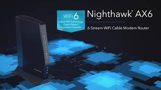 Introducing the NETGEAR Nighthawk AX6 WiFi 6 DOCSIS 31 Cable Modem Router  CAX30 [upl. by Rosalynd]