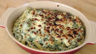 Baked Rigatoni Florentine  with Savory Garlic Philadelphia Cooking Creme  by Laura Vitale [upl. by Mcwherter]