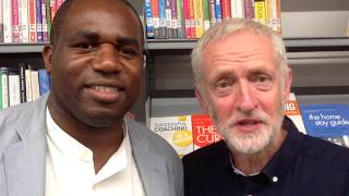 Tottenham MP David Lammy and Labour leader Jeremy Corbyn wish students luck in their exam results [upl. by Mad]