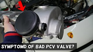 SYMPTOMS OF BAD PCV VALVE ON PORSCHE CAYENNE BAD OIL SEPARATOR VALVE [upl. by Richers]