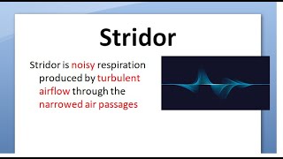 ENT Stridor causes types classification what is define definition treatment diagnosis [upl. by Akkimat]