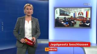 Neues Jagdgesetz beschlossen ORF Burgenland heute [upl. by Eilsehc]