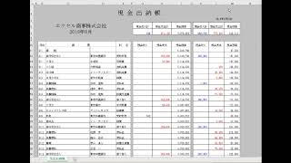 「エクセル現金出納帳」 [upl. by Nalor]