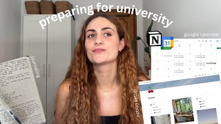 preparing for university  notion tour journaling google calendar [upl. by Anima]